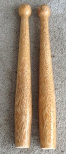 Coconut Clubs low density side after one coat of varnish